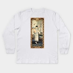 Ruby Queen Cigarettes Cigars Tobacco Brand Vintage Chinese Advertising Art Kids Long Sleeve T-Shirt